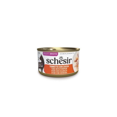 SCHESIR CAT ADULT LATTINA COMPLEMENTS BROTH TONNO CON ZUCCA 70GR