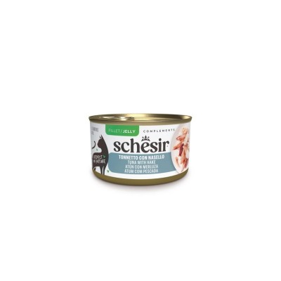 SCHESIR CAT ADULT LATTINA COMPLEMENTS JELLY TONNETTO CON NASELLO 70GR