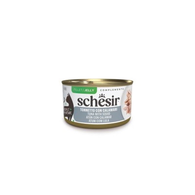 SCHESIR CAT ADULT LATTINA COMPLEMENTS JELLY TONNETTO CON CALAMARI 70GR
