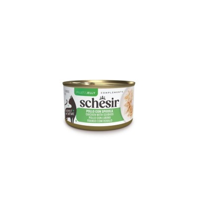 SCHESIR CAT ADULT LATTINA COMPLEMENTS JELLY POLLO E SPIGOLA 70GR