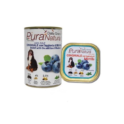 PURA NATURA MONOP. CINGHIALE E MIRTILLI 400GR