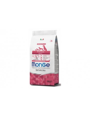 MONGE NATURAL SUPERPREMIUM DOG ADULT MANZO E RISO 12KG