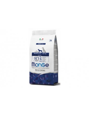 MONGE NATURAL SUPERPRMEIUM MEDIUM ADULT POLLO 3KG