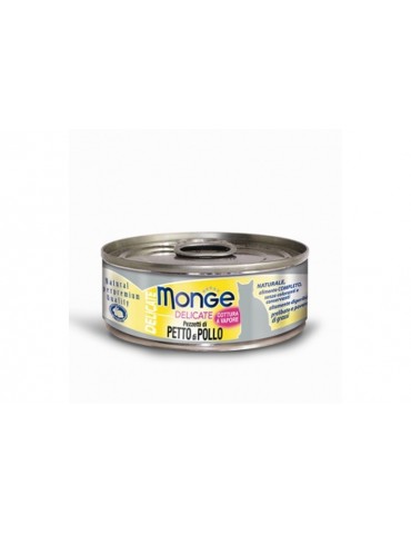 MONGE CAT LATTINA DELICATE PETTO DI POLLO 80GR