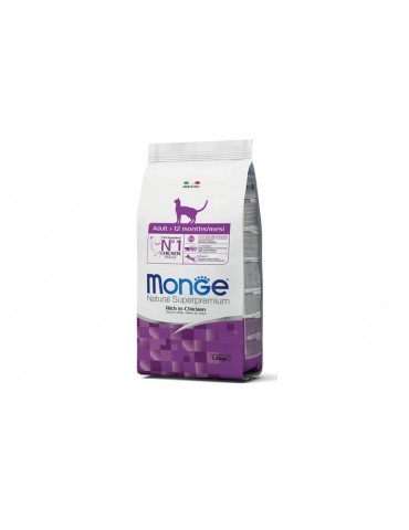 MONGE NATURAL SUPERPREMIUM CAT ADULT 10KG