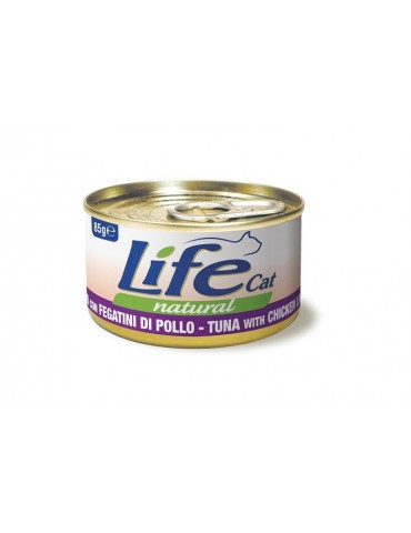 LIFE CAT FILETTI DI TONNO CON FEGATINI DI POLLO 85GR