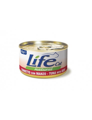 LIFE CAT FILETTI DI TONNO CON MANZO 85GR