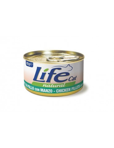 LIFE CAT FILETTI DI POLLO E MANZO 85GR