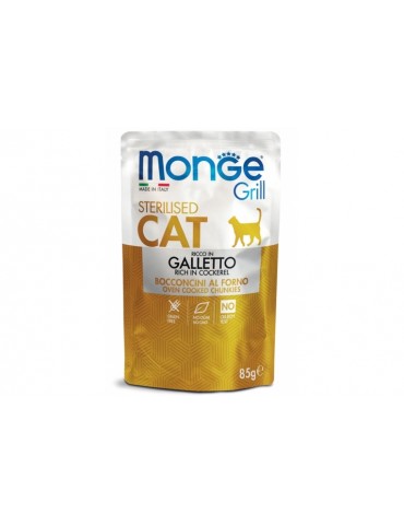 MONGE CAT GRILL ADULT STERILISED GALLETTO 85GR