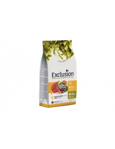 EXCLUSION MONOPROTEIN MEDIUM ADULT MANZO 3KG