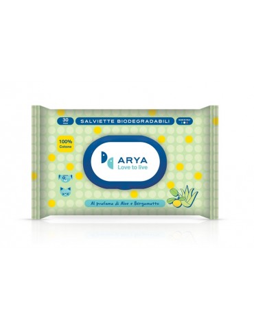 ARYA SALVIETTE BIO ALOE E BERGAMOTTO 30PZ