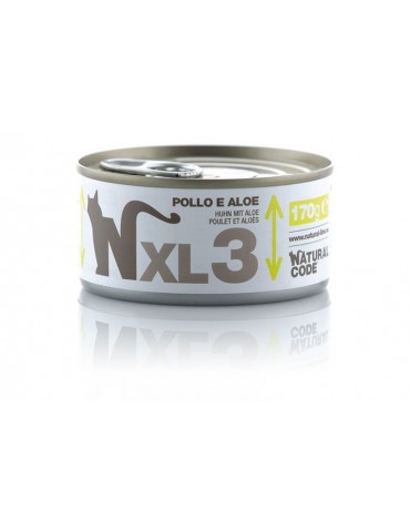 NATURAL CODE XL3 POLLO E ALOE 170GR