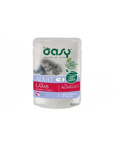 OASY CAT ADULT AGNELLO BUSTE 85GR