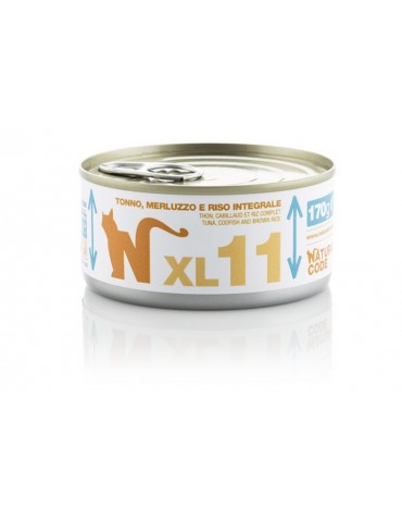 NATURAL CODE XL11 TONNO, MERLUZZO E RISO INTEGRALE 170GR