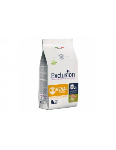 EXCLUSION VET CAT RENAL 2 MAIALE, PISELLI E RISO 300GR