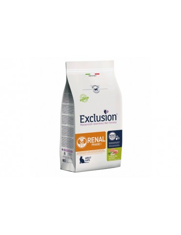 EXCLUSION VET CAT RENAL 1 MAIALE, PISELLI E RISO 1,5KG