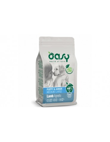 OASY DOG MONOP. PUPPY M/L AGNELLO  12KG