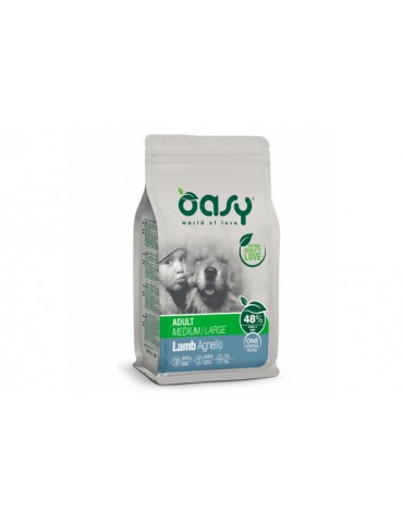 OASY DOG MONOP. ADULT M/L AGNELLO 12KG