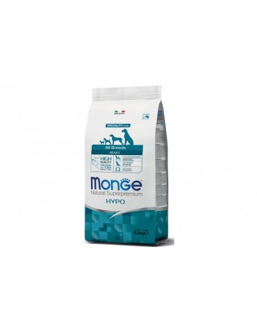 MONGE NATURAL SUPERPREMIUM DOG HYPOALLERGENIC SALMONE E TONNO 2,5KG