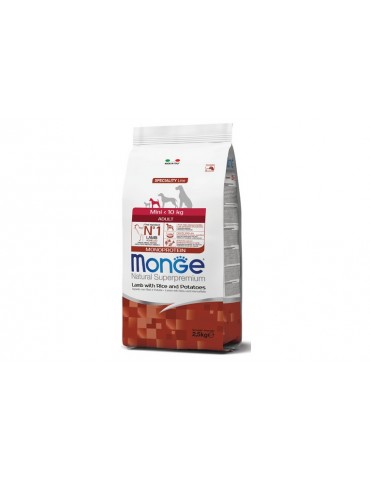 MONGE NATURAL SUPEPREMIUM MINI ADULT AGNELLO, RISO E PATATE 2,5KG