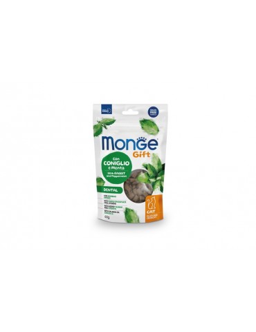 MONGE GIFT CAT DENTAL CONIGLIO E MENTA 60GR