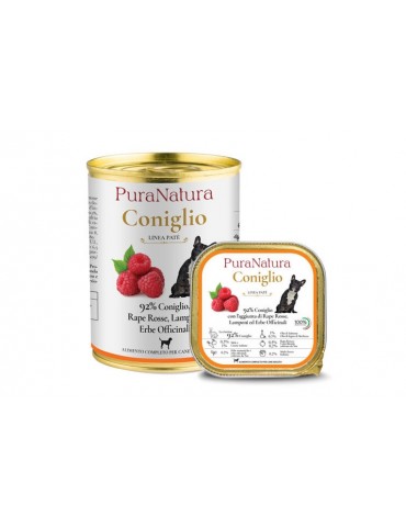 PURA NATURA MONOP. CONIGLIO E LAMPONE 400GR