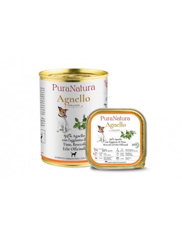 PURA NATURA MONOP. AGNELLO E ERBE 400GR