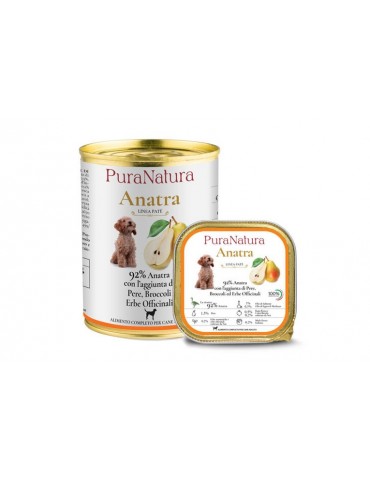 PURA NATURA  MONOP. ANATRA E PERE 400GR