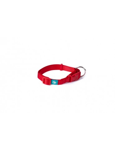 LEOPET COLLARE NYLON ROSSO M