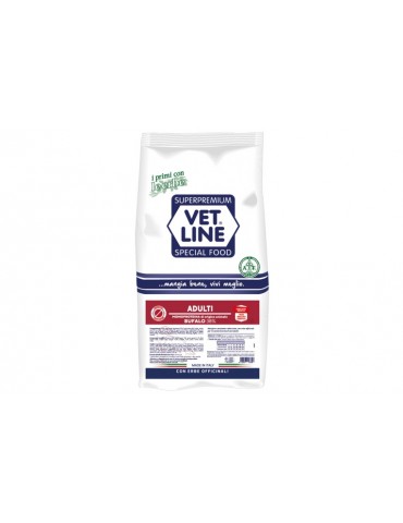 VETLINE DOG ADULT BUFALO 3KG