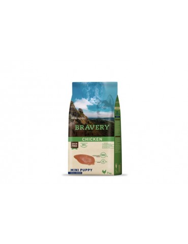 BRAVERY DOG PUPPY MINI GRAIN FREE POLLO 2KG