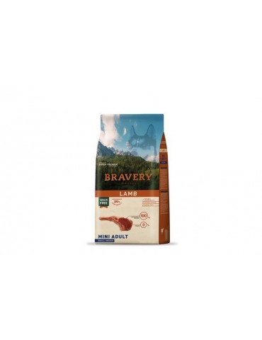 BRAVERY DOG ADULT MINI GRAIN FREE AGNELLO 2KG