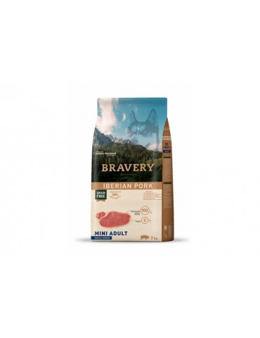 BRAVERY DOG ADULT MINI GRAIN FREE MAIALE 2KG