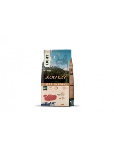 BRAVERY DOG LIGHT MINI GRAIN FREE MAIALE 2KG