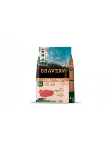 BRAVERY DOG LIGHT M/L GRAIN FREE MAIALE 4KG