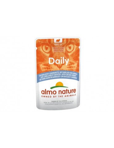 ALMO NATURE CAT DAILY MERLUZZO E GAMBERETTI 70GR