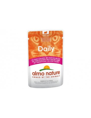 ALMO NATURE CAT DAILY TONNO E SALMONE 70GR