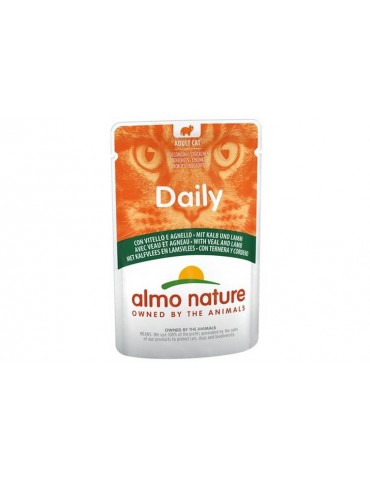 ALMO NATURE CAT DAILY VITELLO E AGNELLO 70GR