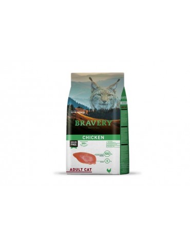 BRAVERY CAT ADULT GRAIN FREE POLLO 600GR