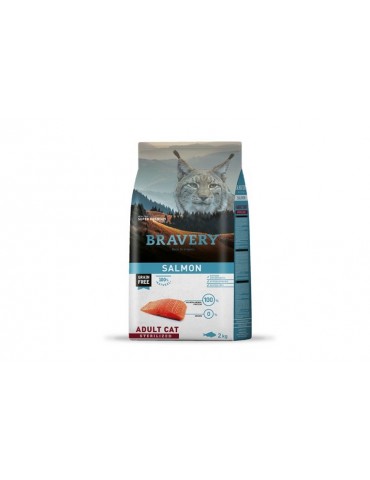 BRAVERY CAT STERILIZED GRAIN FREE SALMONE 600GR