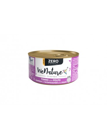 WENATURE CAT ZERO GRAIN TONNO E POLPO 85GR