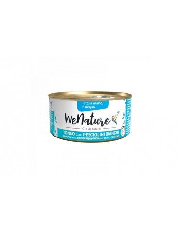 WENATURE CAT ACQUA TONNO CON PESCIOLINI BIANCHI 85GR