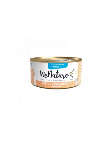 WENATURE CAT ACQUA PETTO E COSCIA DI POLLO 85GR