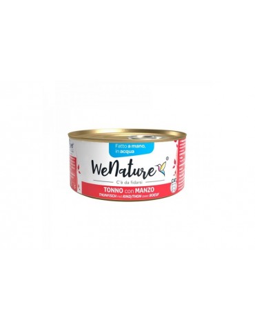 WENATURE CAT ACQUA TONNO CON MANZO 85GR