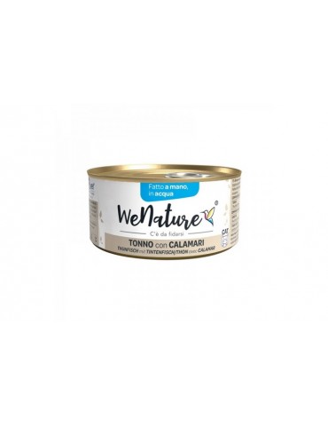 WENATURE CAT ACQUA TONNO CON CALAMARI 85GR