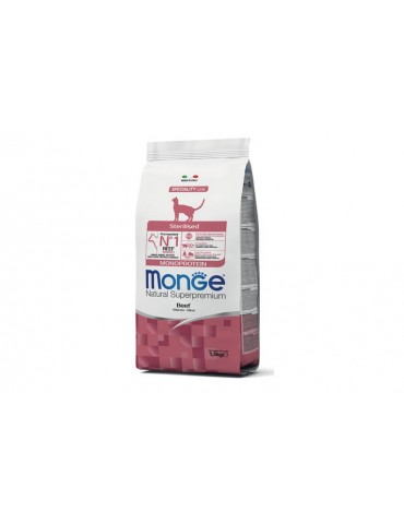 MONGE NATURAL SUPERPREMIUM CAT STERILISED MANZO 1,5KG