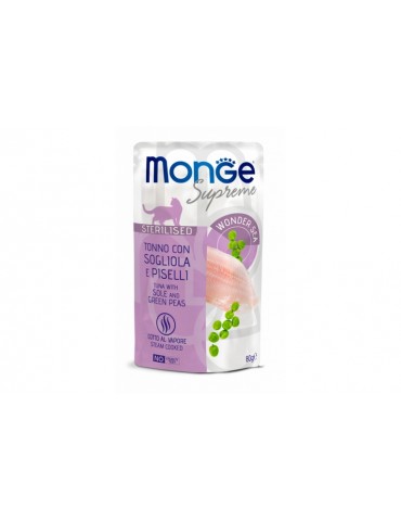 MONGE SUPREME STER. TONNO SOGLIOLA E PISELLI 80GR