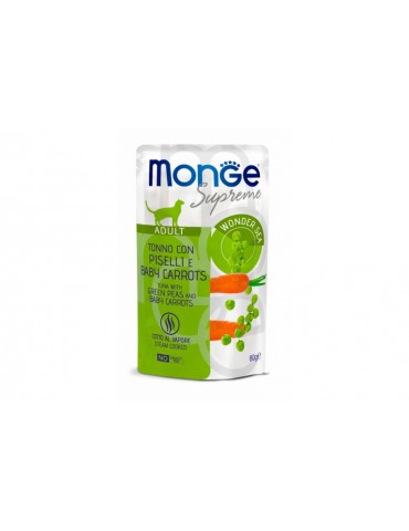 MONGE SUPREME ADULT TONNO PISELLI E CAROTE 80GR