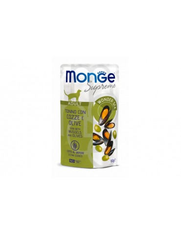 MONGE SUPREME AD. TONNO COZZE E OLIVE 80GR