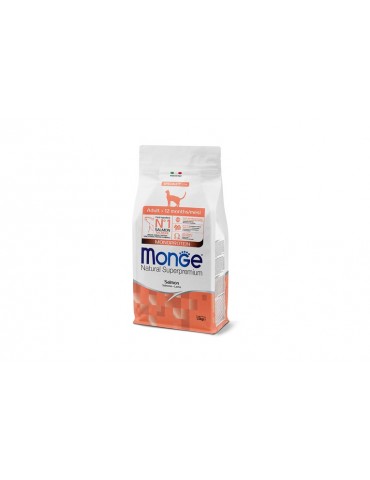 MONGE CAT NATURAL SUPERPREMIUM CAT ADULT SALMONE 10KG